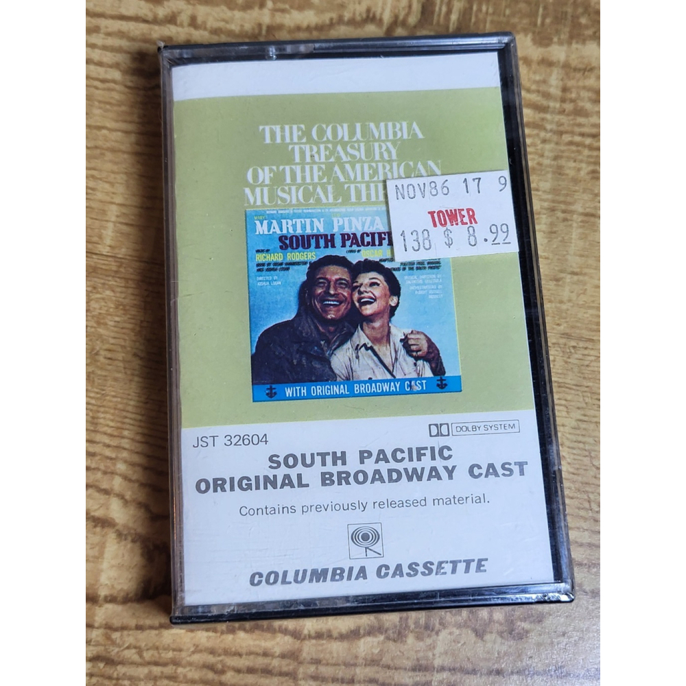 SOUTH PACIFIC / ORIGINAL BROADWAY CAST CASSETTE (1973) COLUMBIA RECORDS